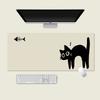 Cute Black Cat Mouse Pad Girl Large Computer Office Game Table Mats XXL Rubber PC Keyboard Mousepad Anti-slip Long Desk Pads