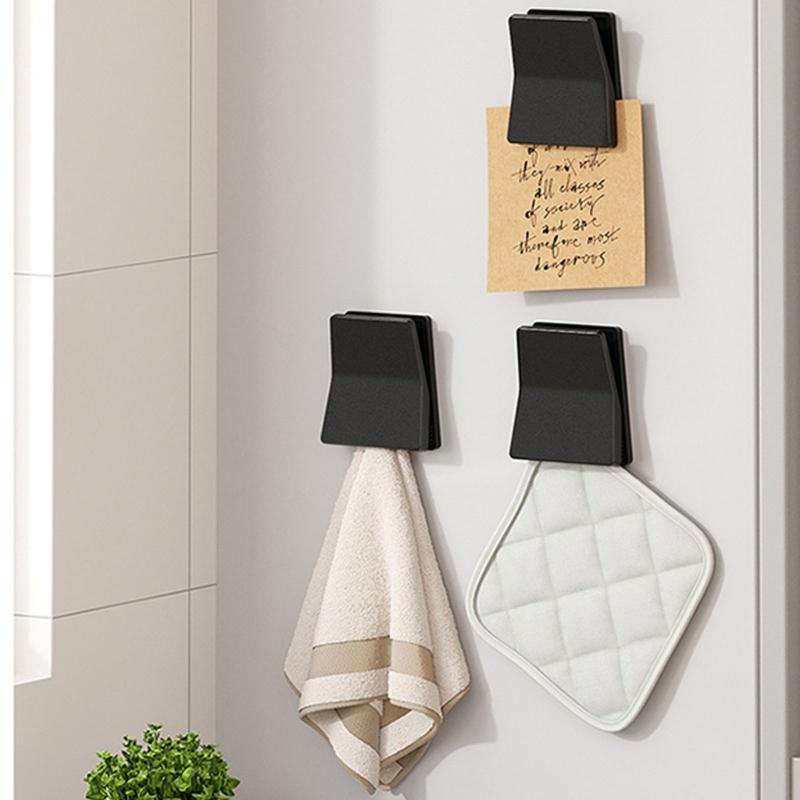 4 Pack Wall Mounted Hook No Drilling Needed Space Saving Wall Clips Smooth Surfaces Wall Hangers for Home Organization