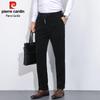 Pierre Cardin Men's Thickened Warm Corduroy Loose Straight-Leg Casual Pants