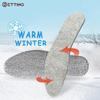 Felt Aluminum Foil Insoles For Winter Warm Comfortable Deodorant Insert For Men Women Sole Summer Cool Waterproof Wool Shoe Pads