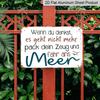 2D Flat, 1pc Vintage Aluminum Wall Art Sign with Inspirational German Quote & Seagull Design - 8.0X12.0 inch Rustic Metal Plaque for Home, Office