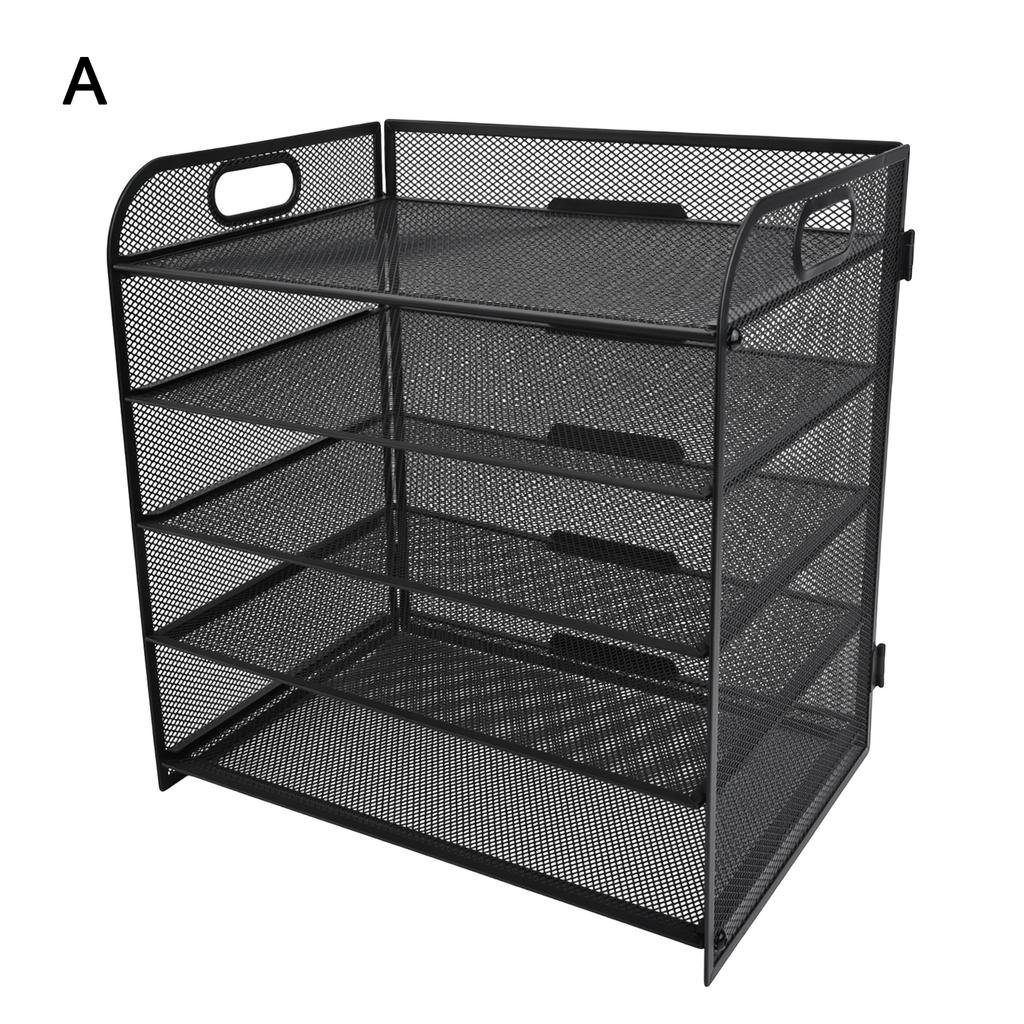 Efficiently Organize Your Documents with a Lightweight 5 Tier Metal Mesh Desk File Organizer Designed for Everyday Use
