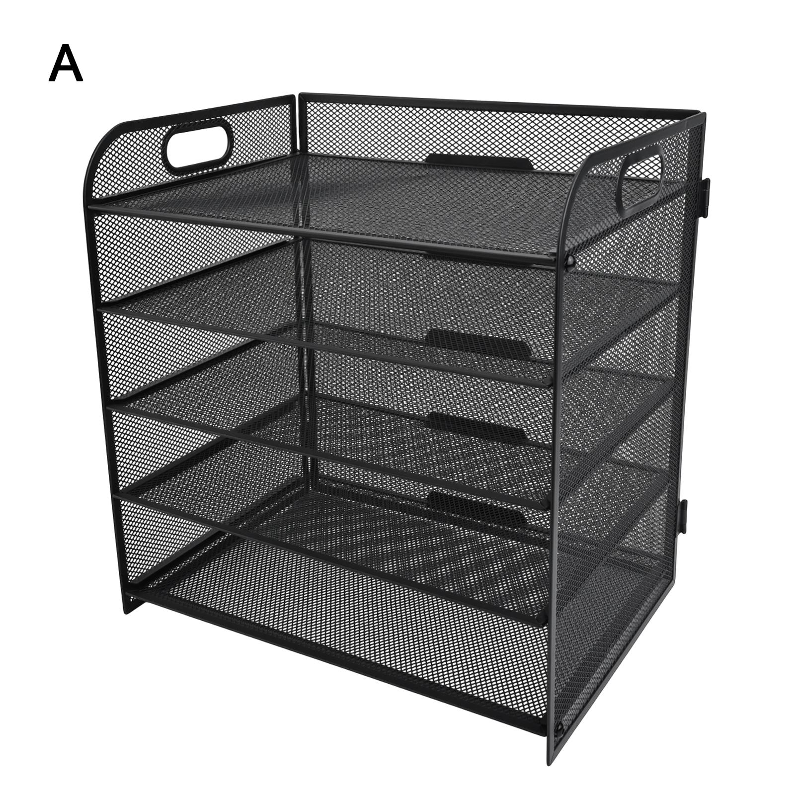 

Efficiently Organize Your Documents with a Lightweight 5 Tier Metal Mesh Desk File Organizer Designed for Everyday Use