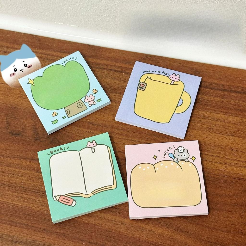 Cartoon-style Simple and Cute Sticky Notes - Decorative Stationery for Student Planners, Note-taking  (Adhesive Notepads) kawaii