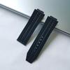[syzynicy] Silicone Strap Compatible with Hublot Big Bang/Classic Fusion Watches (Black B, 25*19mm) for Men and Women