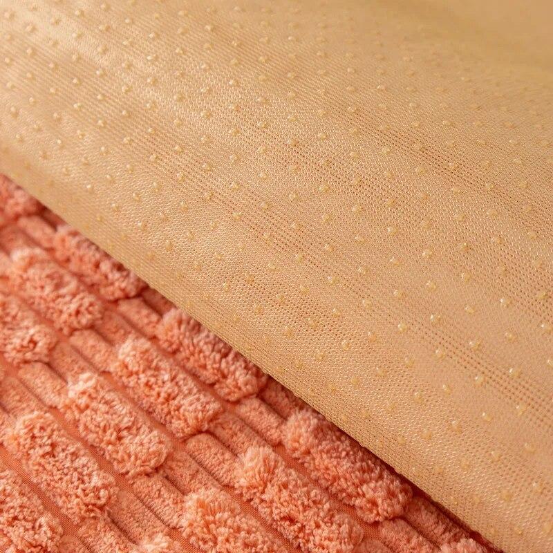 Plush Sofa Cushion Winter Thickened Warm Corduroy Living Room Sofa Cover Simple Non-Slip Universal Furniture Dust Cover Towel