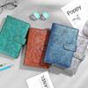 Page Rings Magnetic Buckle Loose Leaf Paper Holder Leather Binder Notebook Cover Binder Pockets