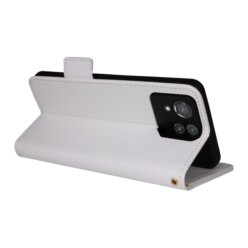 For Asus ROG Phone 8 Pro 5G/8 5G Magnetic Case Leather Litchi Texture Cover with Wrist Strap