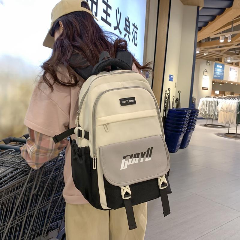 Großer Rucksack im College-Stil für Studenten, Schulranzen für Mädchen, Reiserucksack