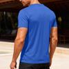 Men Henley Neck Short Sleeve Slim Fit Solid Color Casual Multiple Color Options T Shirt