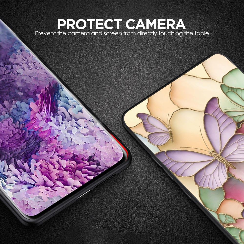 Fashionable Butterfly Flower Phone Case for Samsung Galaxy A55 A35 A17 A07 A15 A13 A25 A51 A71 A72 A73 A32 A52 A52S A41 Soft TPU