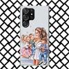 Mom Baby Girls Phone Case for Samsung Galaxy S26 S25 Edge S24 S23 Ultra S22 Plus S21 FE S20 + Soft Cover Print Fundas Galaxy S25