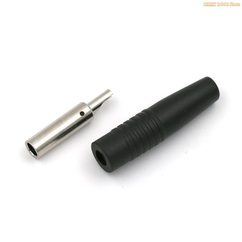K1AE Brass 4mm Banana Female Insulated Plug Wire Solder Connector Solder Type