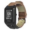 Compatible Para TomTom Runner 3 / Adventurer Correa de Reloj Correa de Cuero de Vaca Genuino con Estuche