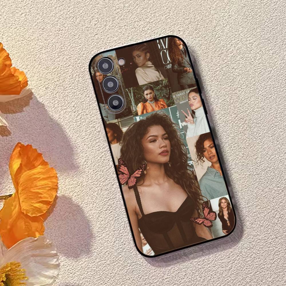 Z-Zendaya Hot Actress Phone Case For Samsung Galaxy A73,A72,A71,A70,A53,A52,A51,Soft Silicone Black Cover