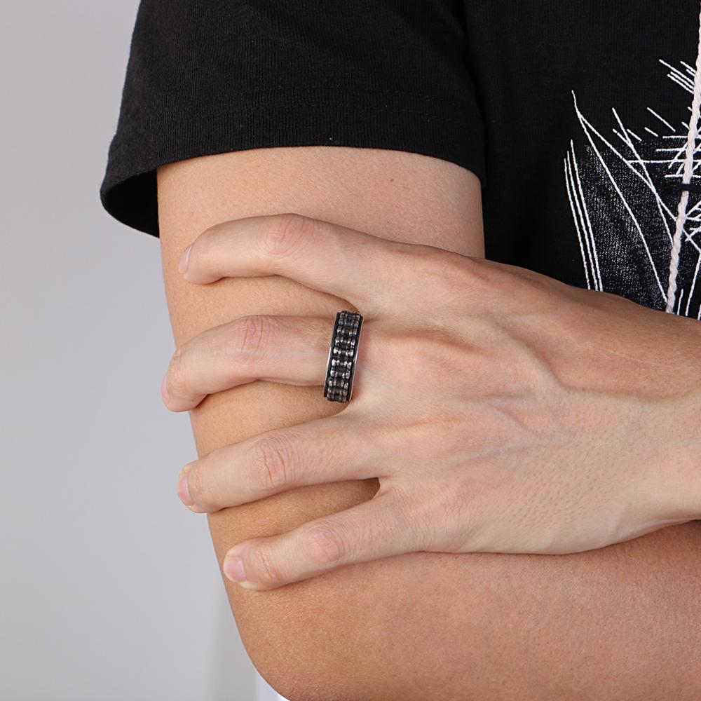 Bicycle Accessories Pattern Ring Stainless Steel Men's Punk Style Jewelry