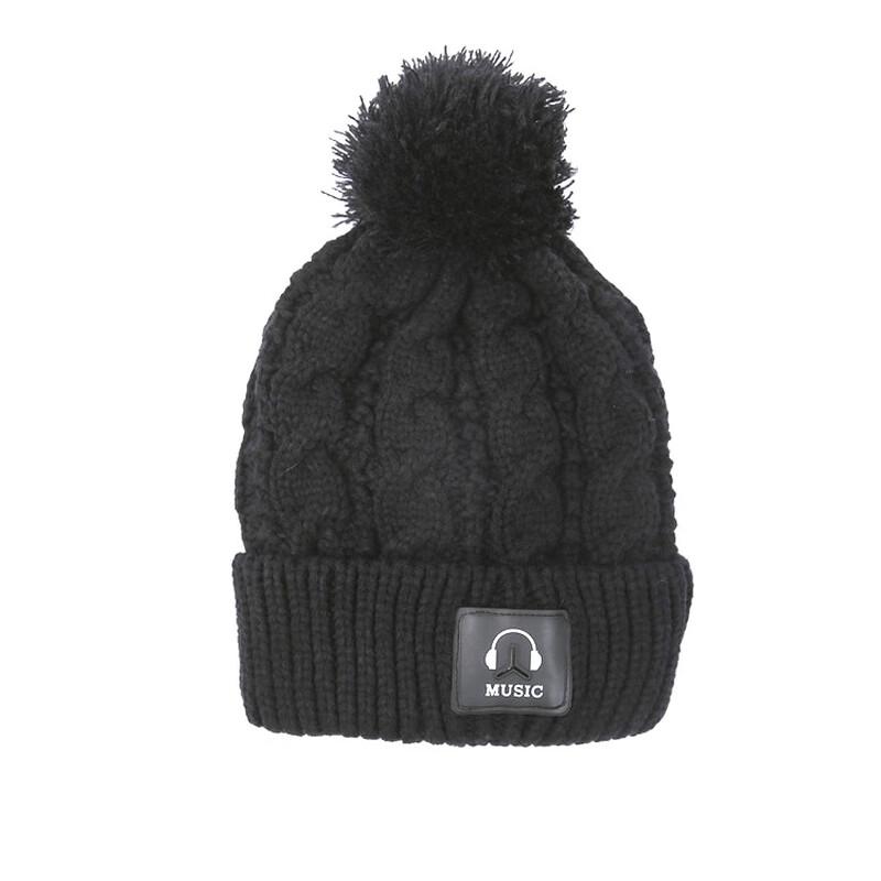 ZHENYUEQI Women s Korean Style Winter Knitted Beanie with Pom-Pom