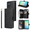 Reißverschluss Kartenfach Geldbörse Lederhülle Für Samsung Galaxy S25 Ultra S24 Plus S23 S22 S21 A06 A16 A55 A35 A15 Flip Tasche Hülle