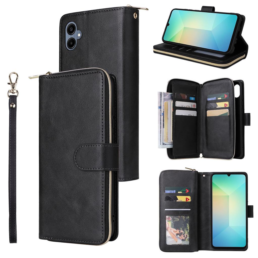 Reißverschluss Kartenfach Geldbörse Lederhülle Für Samsung Galaxy S25 Ultra S24 Plus S23 S22 S21 A06 A16 A55 A35 A15 Flip Tasche Hülle