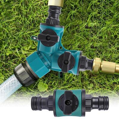 Heavy Duty Garden Hose Splitter Connector Quick On/Off Outdoor Faucet Splitter Hose Adapter For Garden Agricultural Production