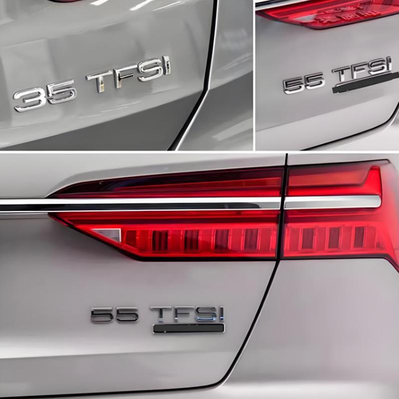 2026 3D Car Styling 30 35 40 45 50 55 60 TFSI Logo Decal Emblem Rear Trunk Badge Sticker For Audi A1 A3 A4 A5 A6 A7 A8 Q2 Q3 Q5 Q7 TT