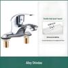 Vintage Two-in-One Bathroom Faucet: Double Hole, Hot & Cold Water, Three Hole Mixer Tap