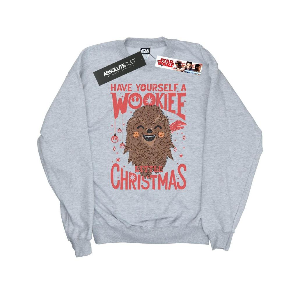 STAR WARS Mädchen Wookiee Kleines Weihnachtssweatshirt