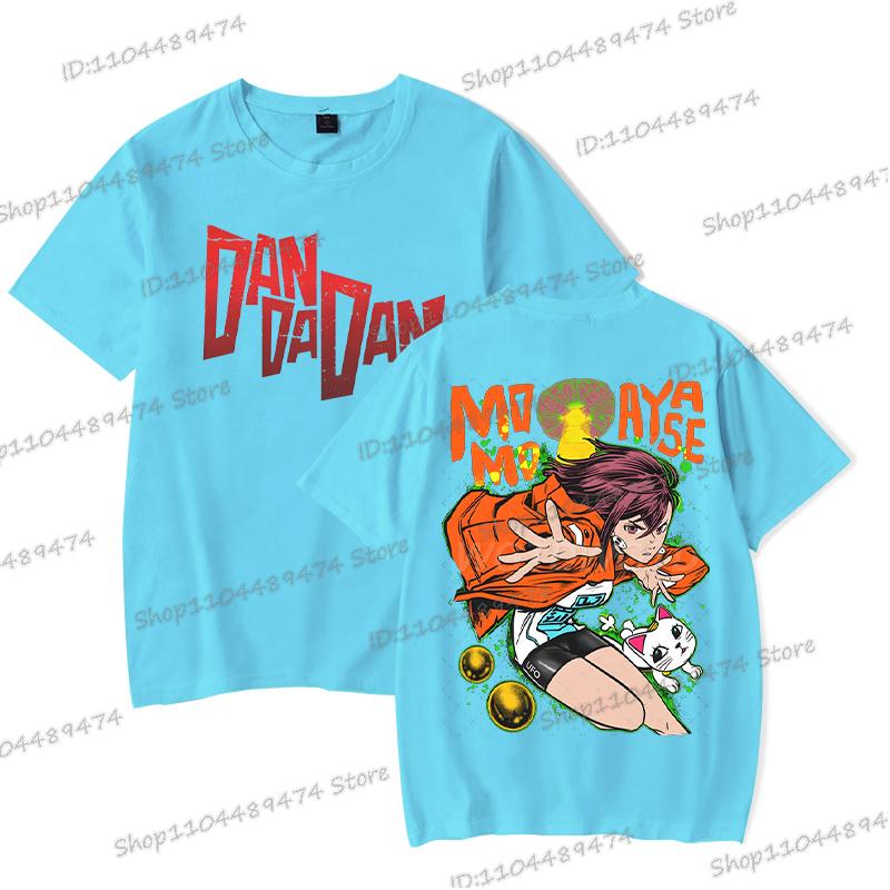 Dandadan Momo Ayase Tričko Cosplay Komiksové Dárky Exkluzivní Tričko Pánské Dámské Módní Kulatý Výstřih Oboustranný Dandadan Topy Trička