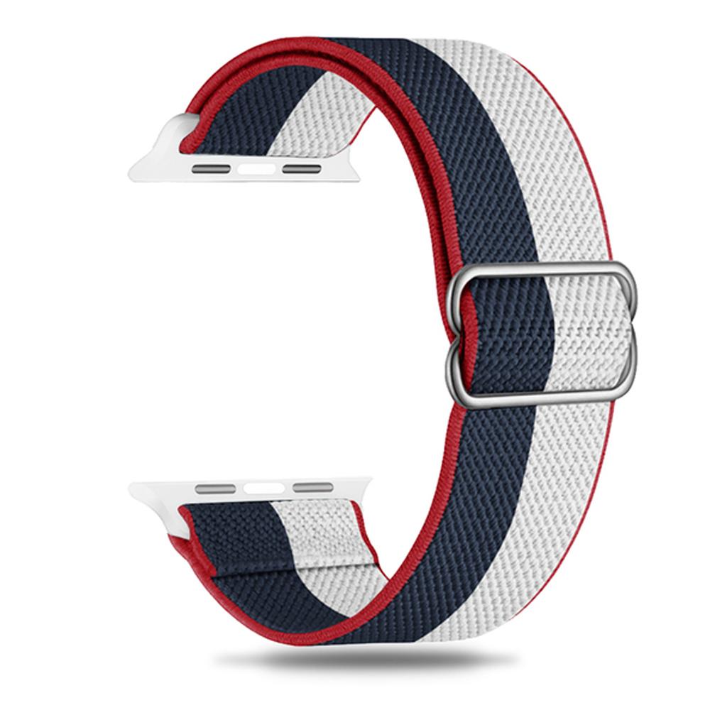 Cinturino in Nylon per Apple watch band 44mm 40mm 38mm 42mm ultra 2 49mm SOLO bracciale correa iwatch series 9 7 SE 6 5 4 8 45mm 41mm