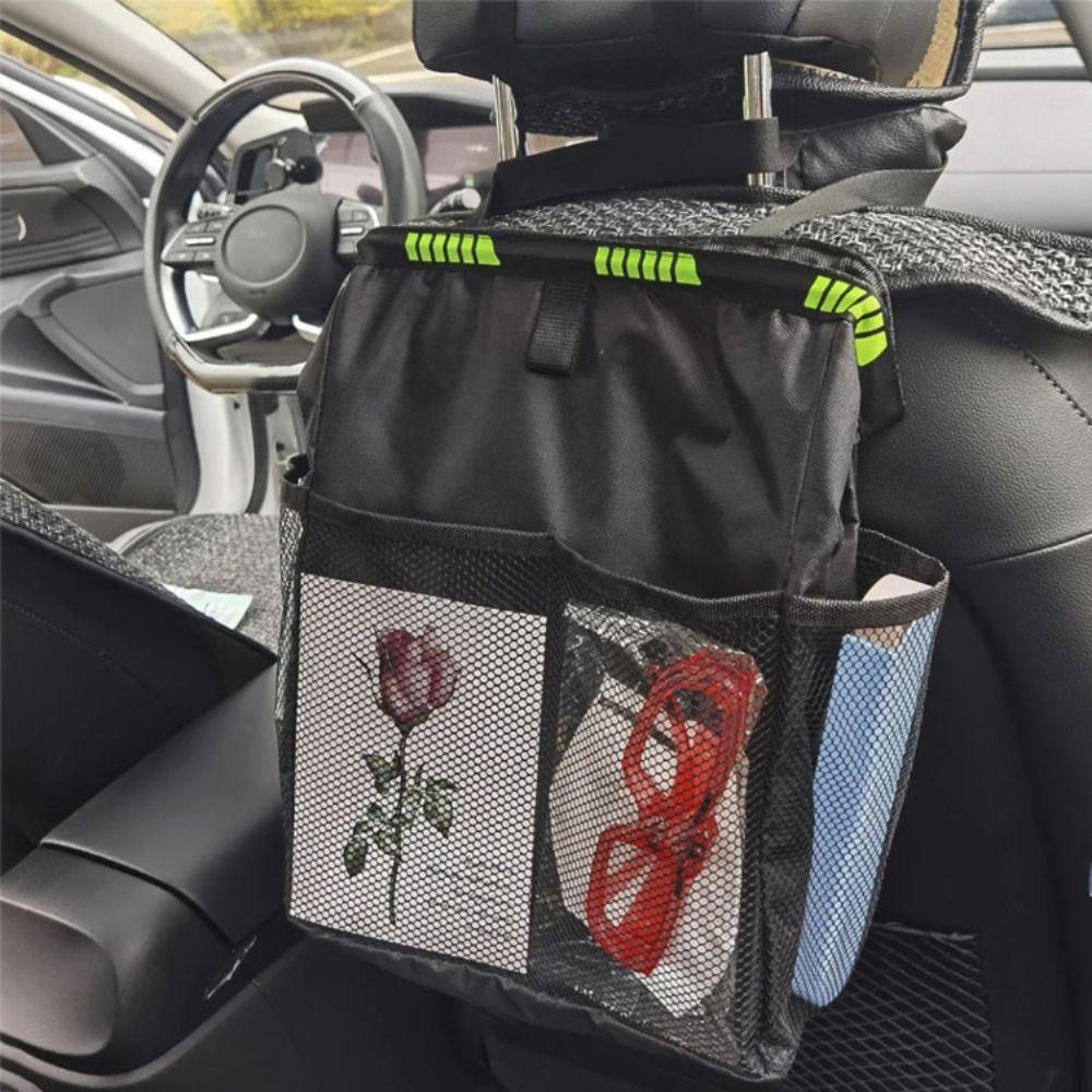 Waterproof Hanging Litter Bag Leak Proof Rubbish Container Car Seat Back Trash Holder Rear Seat