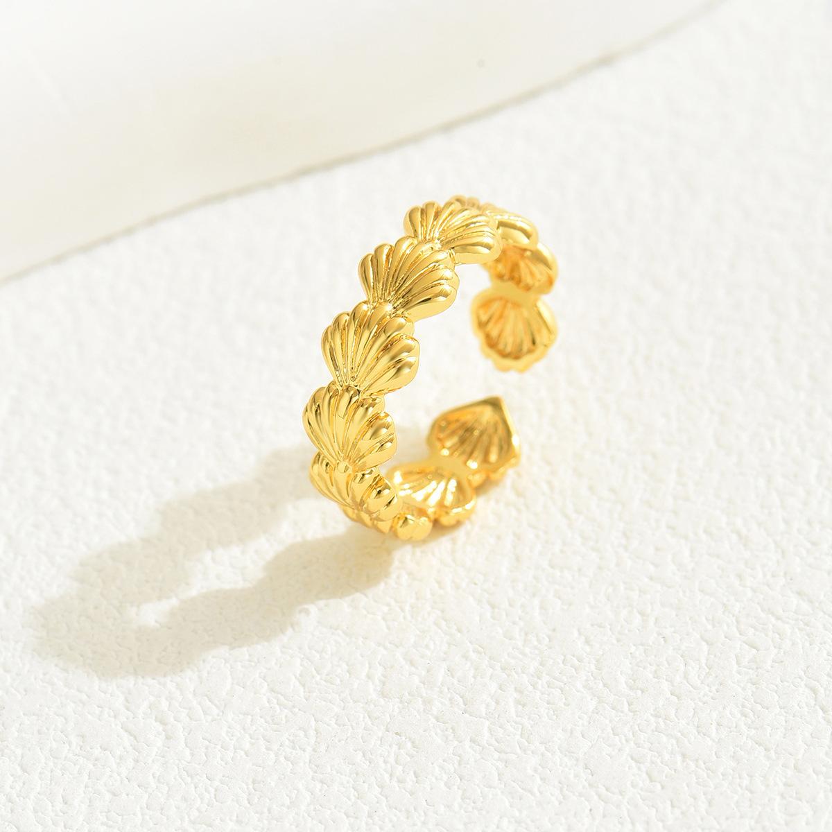 

Женское универсальное открытое кольцо в морском стиле one size