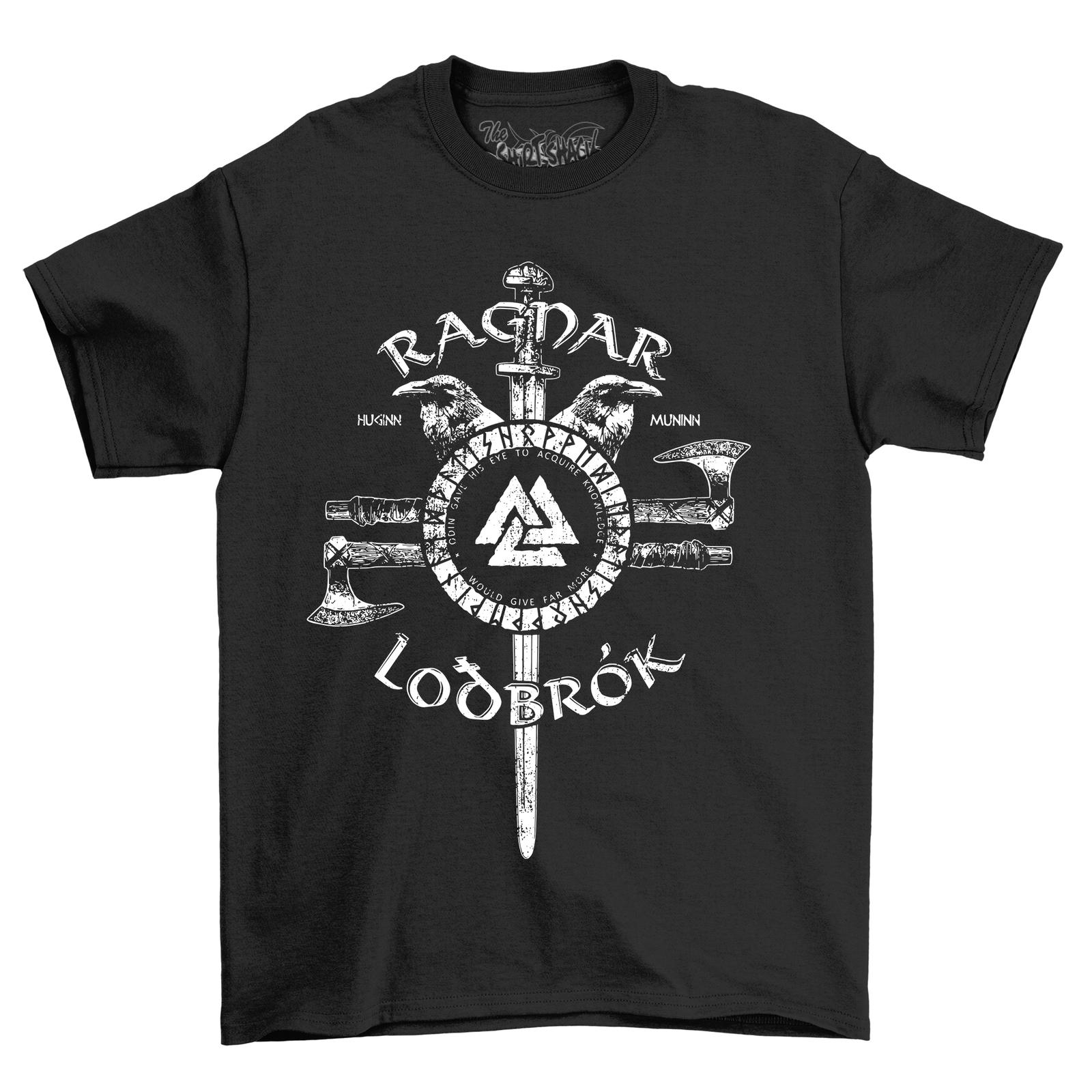 Ragnar Lodbrok Viking Sword T-Shirt Mens Womens Tees Top - Conquer in Style! Funny Unisex Tee, Ideal S