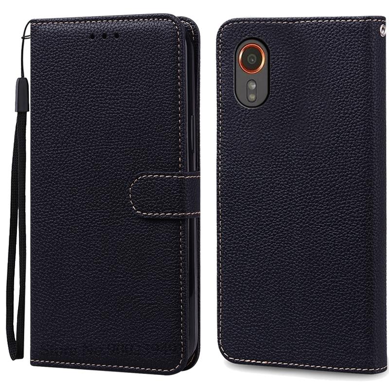 

Чехол Xcover 7 для Samsung Xcover 7, кожаный чехол-кошелек с откидной крышкой для Samsung Galaxy Xcover 7, Xcover7 SM-G556B, чехол, чехол, Fundas For Samsung Xcover 7 чёрный