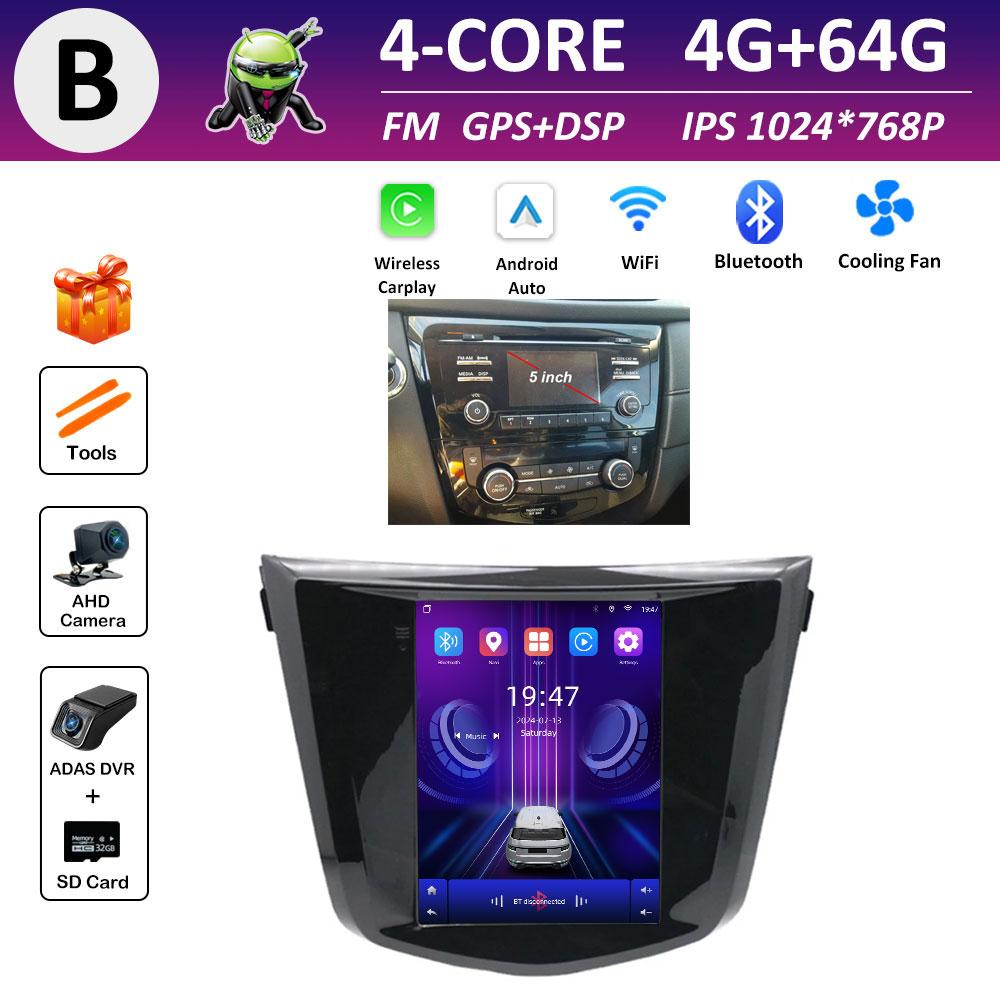 Bluetooth for Nissan Qashqai J11Nissan X-Trail 3 T32 2013 2014 2015 2016 2017 Android OS IPS Touch Screen Auto Tools No 2 Din 4G