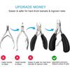 Professional Hawkbill Nail Clippers Thick Nail Dead Skin Remover Super Sharp Curved Blade Nail Tools Paronychia Cutter Foot Care