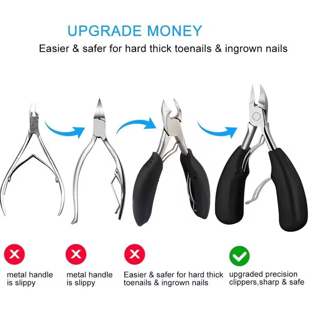 Professional Hawkbill Nail Clippers Thick Nail Dead Skin Remover Super Sharp Curved Blade Nail Tools Paronychia Cutter Foot Care