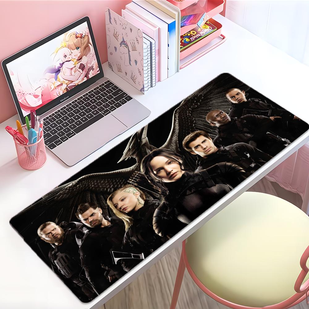 Exciting Classic Movie The Hhunger Games Mouse Pad Large Thick Desk Pad Stitched Edges Gaming Mouse Mat For Pc