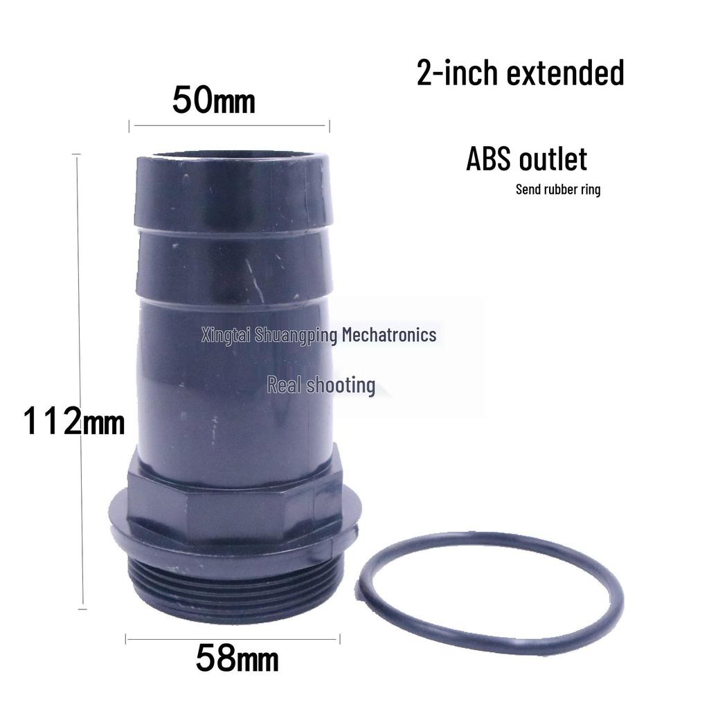 Thickened Plastic Male Thread Hose Connector Water Pump Adapter (4", 3", 1.5")