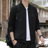 Spring and Autumn Jacket Men's 3D New Casual Solid Color Zipper Jacket Men's