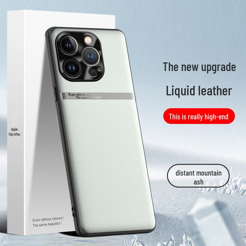 Protective liquid leather case for Apple 13 Pro Max, anti-fall and anti-fouling. Shipping available for single piece purchase.