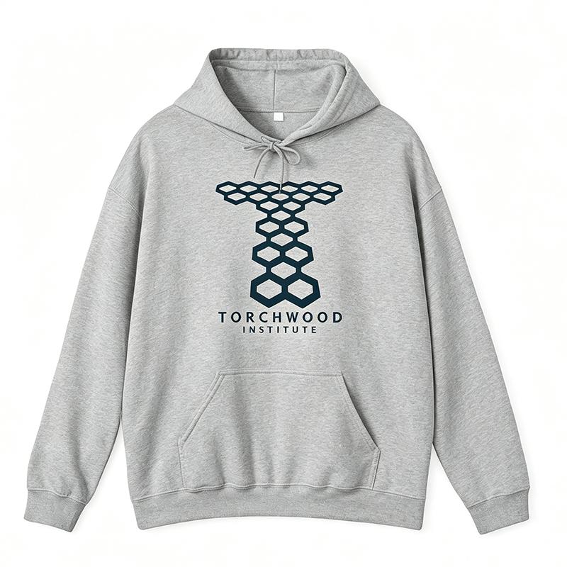 Torchwood Institute Hoodie Doctor Who Sci-Fi TV Show Fan Gift Graphic Pullover Unisex Unisex Cozy Winter Streetwear Autumn