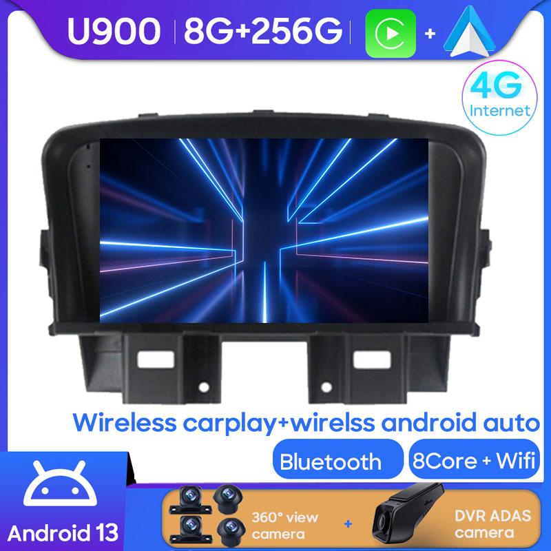 Android Car Radio Player For Chevrolet Cruze 2008 - 2014 Multimedia Unit GPS BT Carplay  Auto High-performance  Screen Dash Cam