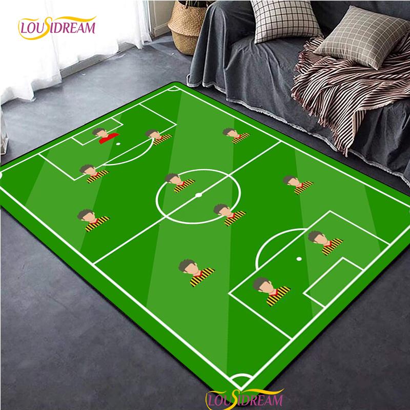 

Персоналізований килим з малюнком поля для американського футболу, килимок для декору вітальні, спальні, дитячої, кухні, ванної кімнати, нековзний килимок для підлоги, альфомбра 40x60cm