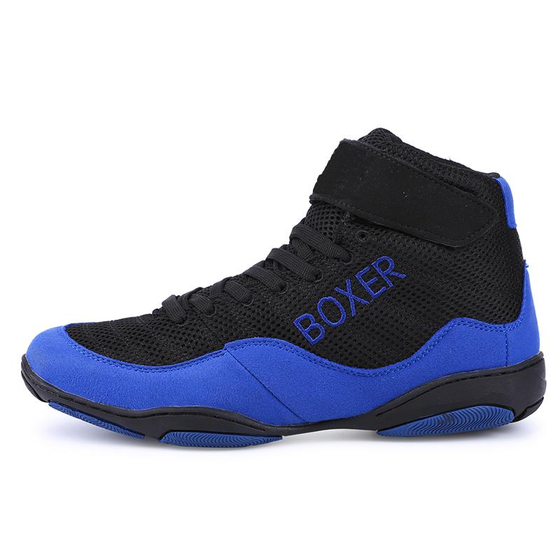 Light Gym Wrestling Shoes Men Women Breathable Mesh Boxing Shoes Women's Breathable Sneakers for Martial Art Free Sparring