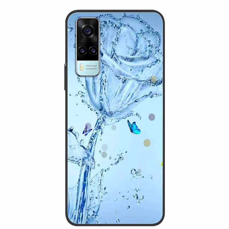 For Vivo Y53s 4G Case Animals Soft Silicone TPU Phone Back Cover Case for Vivo Y31 2021 Funda for Vivo Y53 s Y 31 Luxury Coque
