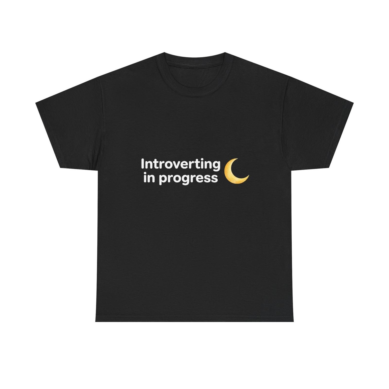 Introverting in Progress tee | Introvert Moon Graphic Shirt S разноцветный