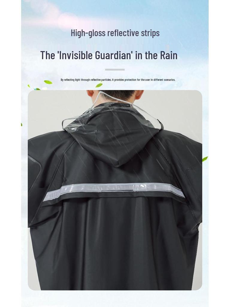 Full-Body Waterproof Riding & Hiking Reflective Raincoat and Pants Set