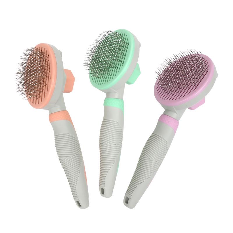 Pet Supplies Self-Cleaning Comb for Dogs & Cats - One-Button Hair Removal