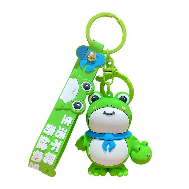 Cartoon Niedlicher Frosch Verkauft Würfel Schlüsselanhänger Kreativer Paar Auto Schlüsselanhänger Tasche Anhänger Kleines Geschenk Geschenk