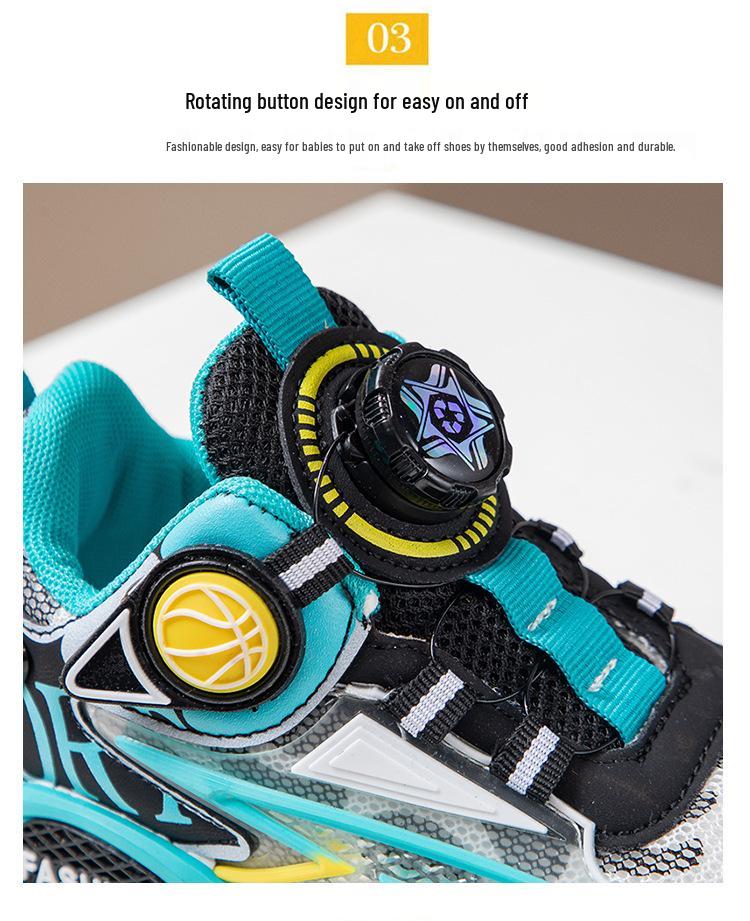 2025 Autumn/Winter Kids' Basketball & Running Shoes - Soft Sole, Breathable, Casual Sneakers for Boys & Girls